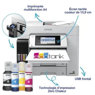 Epson EcoTank Pro ET-5885 Jet d'encre A4 4800 x 2400 DPI 25 ppm Wifi - Multifonctions Jet d'encre - visuel 6