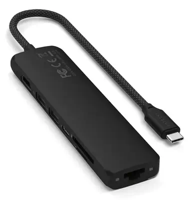 Satechi ST-P7SK hub & concentrateur USB Type-C 10000 Mbit/s Noir - Station d'accueil pour portable - visuel 6