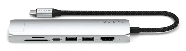 Satechi ST-P7SS hub & concentrateur USB Type-C 10000 Mbit/s Argent - Station d'accueil pour portable - visuel 2