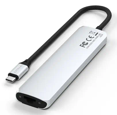Satechi ST-P7SS hub & concentrateur USB Type-C 10000 Mbit/s Argent - Station d'accueil pour portable - visuel 3
