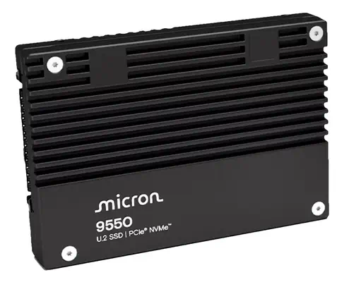 Micron 9550 PRO 3,84 To U.2 PCI Express 5.0 NVMe 3D TLC NAND - Disque dur SSD - visuel 1