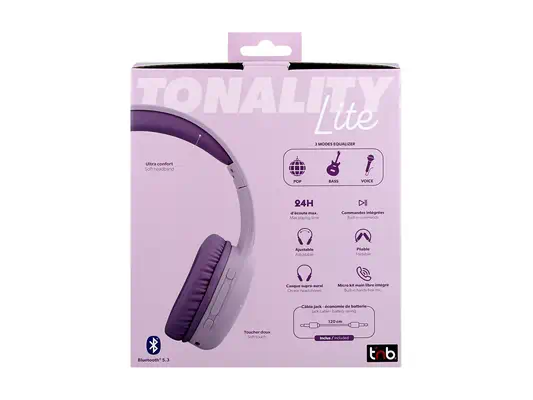 TNB TONALITY On-ear Bluetooth headphones T'NB - Casque Micro - visuel 7