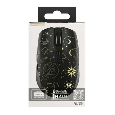 T'nB ASTRO souris Droitier Bluetooth + USB Type-A 1600 DPI - T'NB - Souris - visuel 5