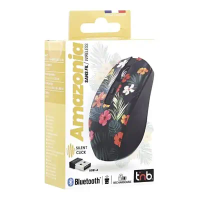 T'nB MWXAMAZO souris Ambidextre Bluetooth + USB Type-A 1600 DPI - T'NB - Souris - visuel 3