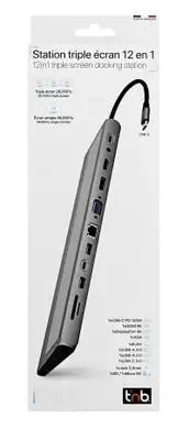 T'nB DSMST12V2 hub & concentrateur USB Type-C 5000 T'NB - visuel 1 - hello RSE - Conception compacte et intégrée