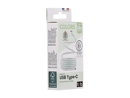 TNB USB-C/USB-C cable 1.5m - T'NB - Câble USB - visuel 1