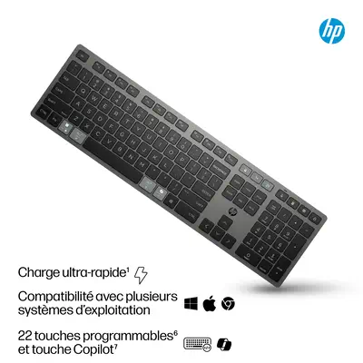 Clavier sans fil rechargeable multi-appareil HP 725 - visuel 10