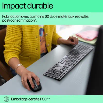 Clavier sans fil rechargeable multi-appareil HP 725 - visuel 6