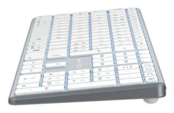 HYPER HS2310NO clavier maison/bureau Bluetooth QWERTY Nordique Gris - Hyper - Clavier - visuel 5