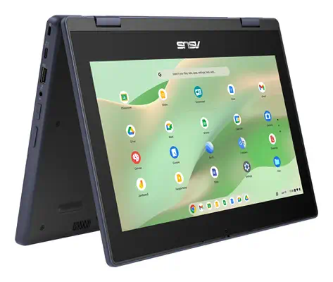 ASUS Chromebook CR11 Flip CR1104FTA-NS0089 Intel® N N150 Asus - visuel 1 - hello RSE - La robuste charnière à 360° de l'ASUS Chromebook CR11 Flip permet des modes d'utilisation polyvalents