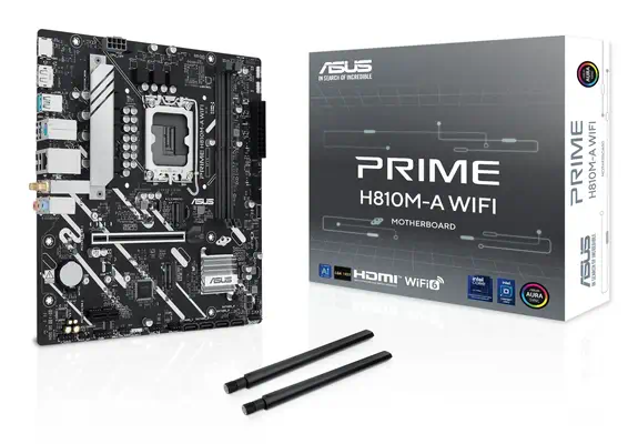 ASUS PRIME H810M-A WIFI Intel H810 LGA 1851 (Socket V1) micro ATX - Asus - Carte mère - visuel 1