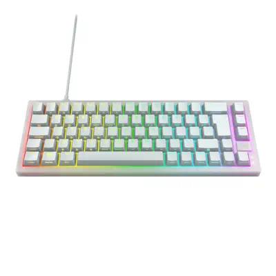 CHERRY K5V2 Compact clavier Gaming USB AZERTY Français Blanc - Clavier - visuel 2