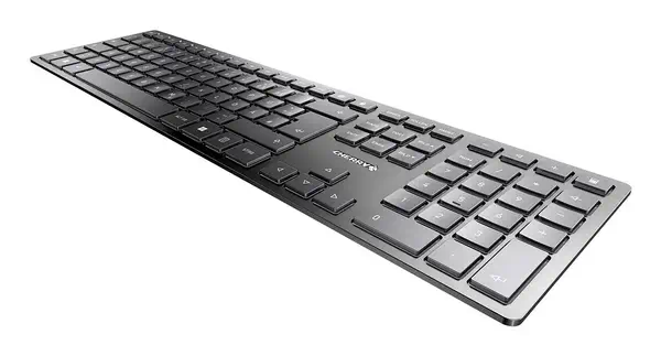 CHERRY KW 9100 SLIM clavier Universel RF sans fil + Bluetooth QWERTY Portuguais Noir, Gris - Clavier - visuel 5