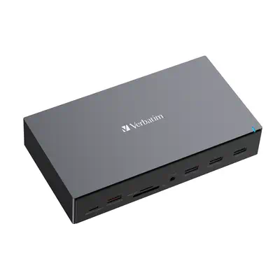 Verbatim CDS-17 Avec fil USB 3.2 Gen 1 (3.1 Gen 1) Type-C Noir, Gris - Station d'accueil pour portable - visuel 2
