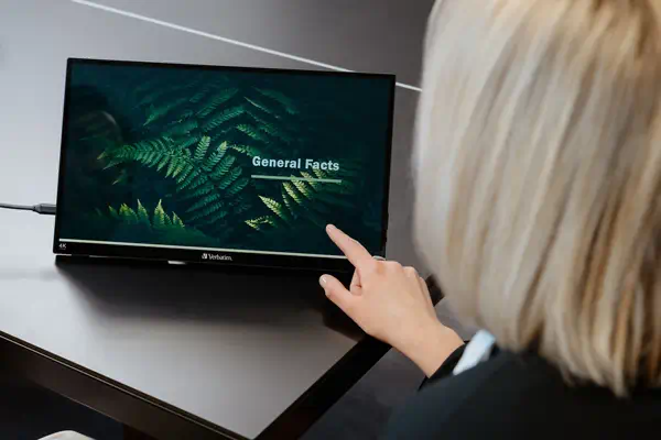 Verbatim 32238 écran plat de PC 39,6 cm (15.6") 3840 x 2160 pixels 4K Ultra HD LCD Écran tactile Noi - Ecran Ordinateur - visuel 2