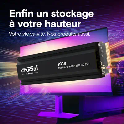 Crucial P310 2 To M.2 PCI Express 4.0 NVMe - Disque dur SSD - visuel 6