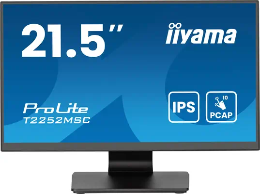 iiyama ProLite T2252MSC-B2AG écran plat de PC 54,6 cm (21.5") 1920 x 1080 pixels Full HD LCD Écran t - Ecran Ordinateur - visuel 2