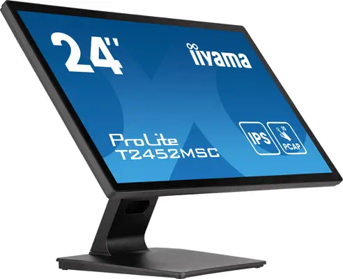 iiyama ProLite T2452MSC-B1AG écran plat de PC 60,5 cm (23.8") 1920 x 1080 pixels Full HD LED Écran t - Ecran Ordinateur - visuel 2