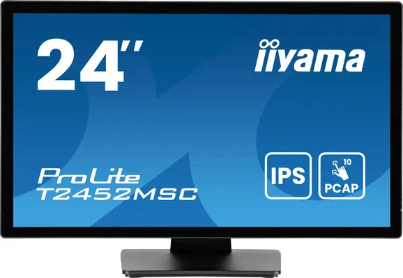 iiyama ProLite T2452MSC-B1AG écran plat de PC 60,5 cm (23.8") 1920 x 1080 pixels Full HD LED Écran t - Ecran Ordinateur - visuel 1