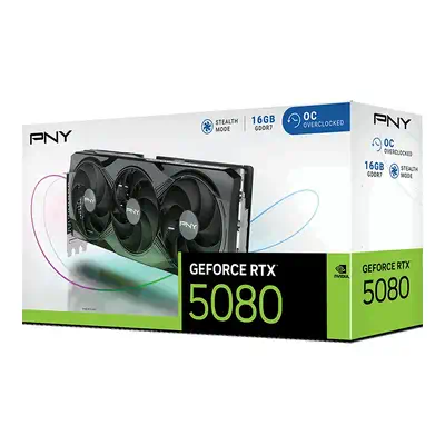 GeForce RTX 5080 Overclocked Triple Fan GPU - PNY - Carte graphique - visuel 10