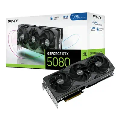 GeForce RTX 5080 Overclocked Triple Fan GPU - PNY - Carte graphique - visuel 9