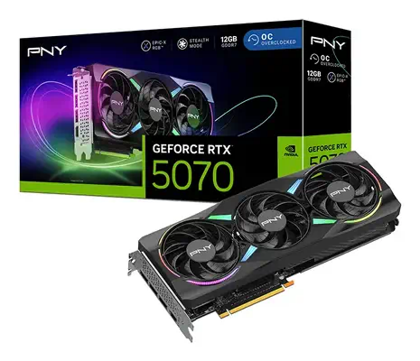 PNY GeForce RTX 5070 EPIC-X RGB OC NVIDIA 12 Go GDDR7 - Carte graphique - visuel 10