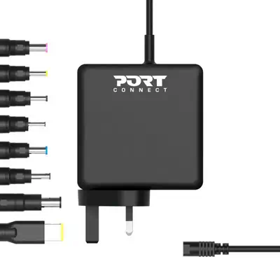 Port Designs 900093B-UK chargeur d'appareils mobiles Ordinateur portable, Universel Noir Secteur Int - Chargeur et alimentation - visuel 1