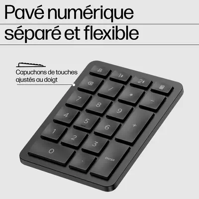 960 - Tastatur-und-Tastenfeld-Set - kompakte Größe, 2-Zonen-Layout, separater Ziffernblock, kurzer T - HP - Clavier - visuel 7