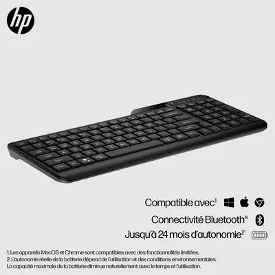 Clavier Bluetooth multi-périphériques HP 460 HP - visuel 1 - hello RSE - Design plat avec pavé numérique complet