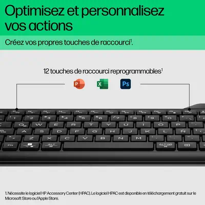 Clavier Bluetooth multi-périphériques HP 460 HP - visuel 1 - hello RSE - Boutons programmables