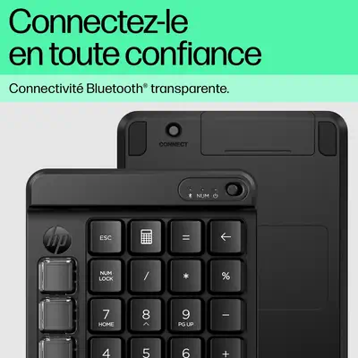 Pavé numérique sans fil programmable HP 430 HP - visuel 1 - hello RSE - Capuchons des touches interchangeables
