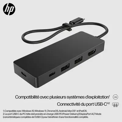 Concentrateur USB-C de voyage HP G3 - Station d'accueil pour portable - visuel 9