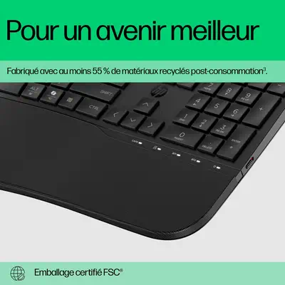Clavier double mode HP 680 Comfort HP - visuel 1 - hello RSE - Un nettoyage simplifié
