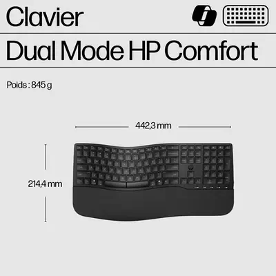 Clavier double mode HP 680 Comfort HP - visuel 1 - hello RSE - Des fonctions optimisées