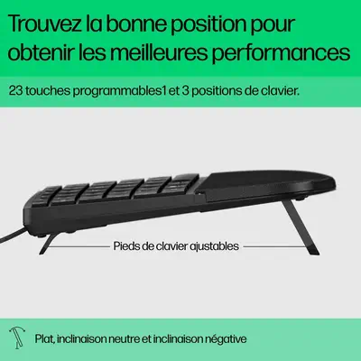 HP 480 CFT WD KBD clavier Maison USB Noir - Clavier - visuel 10