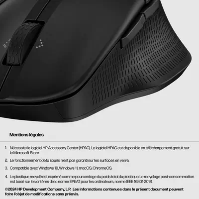 Souris Bluetooth HP 480 Comfort HP - visuel 1 - hello RSE - Jusqu’à 20 mois d’autonomie