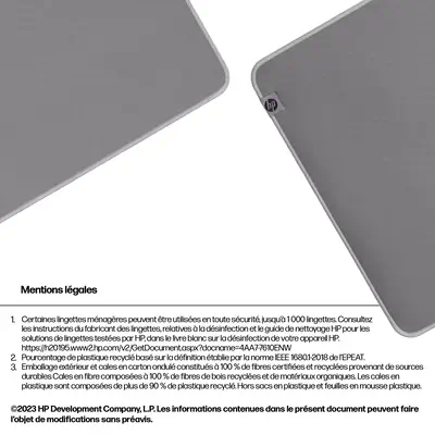 Tapis de bureau désinfectable HP 200 HP - visuel 1 - hello RSE - Un design élégant et responsable