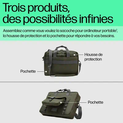 Sacoche modulaire pour ordinateur portable HP 15,6 pouces - Sacoche & Housse - visuel 6