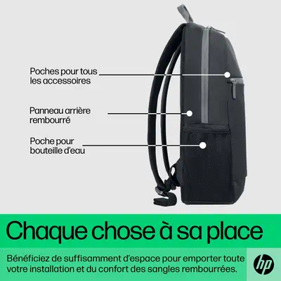Sac à dos pour PC portable HP 15,6 pouces - Sacoche & Housse - visuel 2