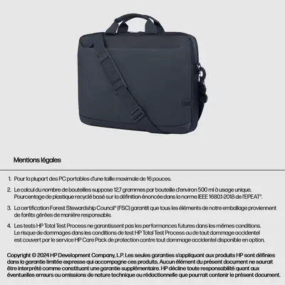 Mallette pour PC portable HP Everyday 16 pouces HP - visuel 1 - hello RSE - Chaque chose à sa place.