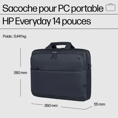 Sacoche pour PC portable HP Everyday 14 pouces HP - visuel 1 - hello RSE - Résistante pour votre matériel informatique