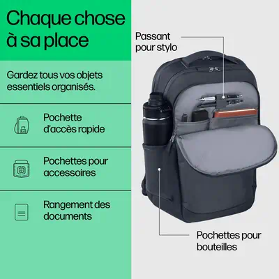 Sac à dos pour PC portable HP Everyday 16 pouces - Sacoche & Housse - visuel 8
