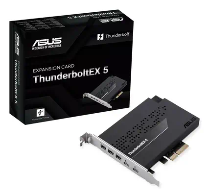 ASUS ThunderboltEX 5 carte et adaptateur d'interfaces Interne Mini DisplayPort, USB 2.0, PCIe, USB T - Asus - Station d'accueil pour portable - visuel 9
