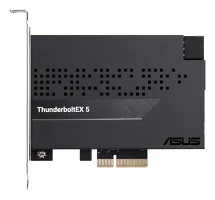 ASUS ThunderboltEX 5 carte et adaptateur d'interfaces Interne Mini DisplayPort, USB 2.0, PCIe, USB T - Asus - Station d'accueil pour portable - visuel 1