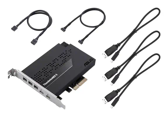 ASUS ThunderboltEX 5 carte et adaptateur d'interfaces Interne Mini DisplayPort, USB 2.0, PCIe, USB T - Asus - Station d'accueil pour portable - visuel 6
