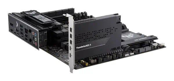 ASUS ThunderboltEX 5 carte et adaptateur d'interfaces Interne Mini DisplayPort, USB 2.0, PCIe, USB T - Asus - Station d'accueil pour portable - visuel 5