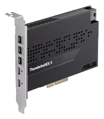 ASUS ThunderboltEX 5 carte et adaptateur d'interfaces Interne Mini DisplayPort, USB 2.0, PCIe, USB T - Asus - Station d'accueil pour portable - visuel 3