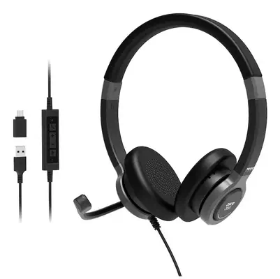 Port Designs 912001 écouteur/casque Avec fil Arceau Bureau/Centre d'appels USB Type-C / USB Type-A N - Souris - visuel 3