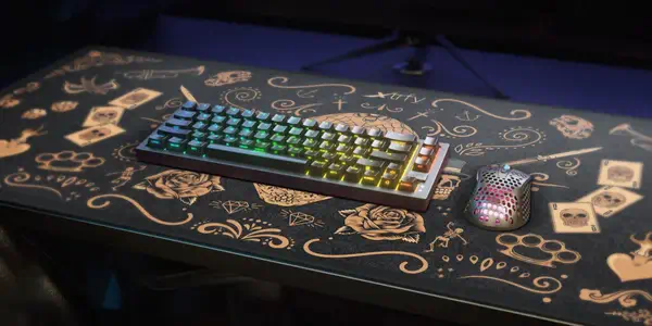 CHERRY XTRFY GP5-XL-CALAVERA tapis de souris Tapis de souris de jeu Multicolore - Souris - visuel 2