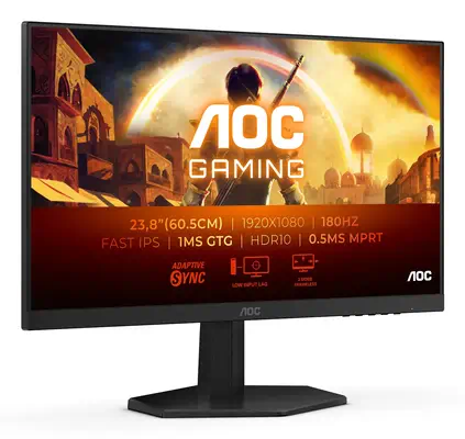 AOC G4 24G42E écran plat de PC 60,5 cm (23.8") 1920 x 1080 pixels Full HD LCD Noir - Ecran Ordinateur - visuel 2